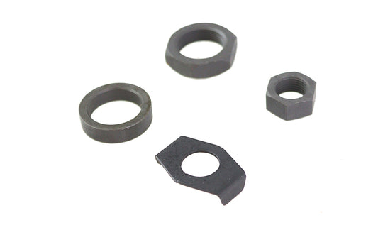 HARLEY Parkerized Rear Axle Nut and Lock Kit Fits 1936-1940 EL,   1941-1972 FL,   1971-1972 FX,   19