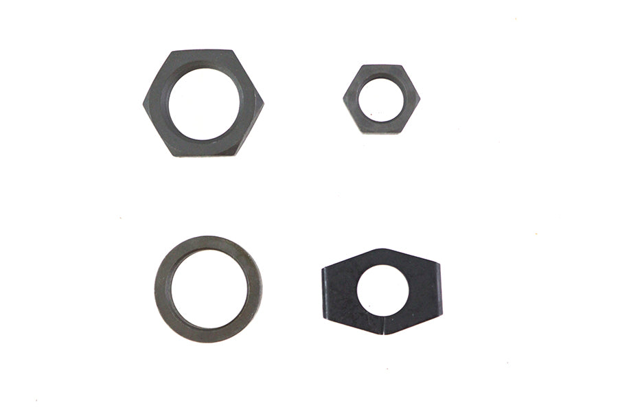 HARLEY Parkerized Rear Axle Nut and Lock Kit Fits 1936-1940 EL,   1941-1972 FL,   1971-1972 FX,   19
