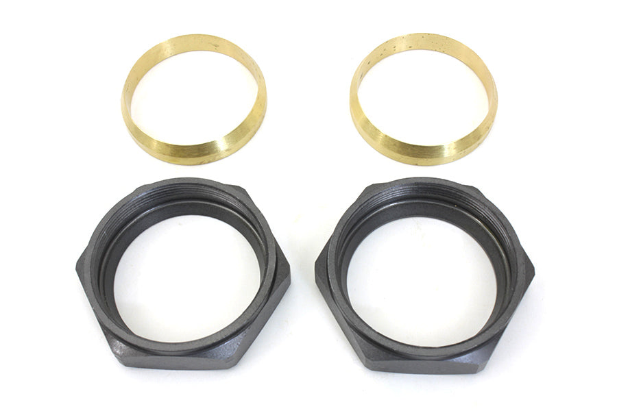 HARLEY Parkerized Intake Manifold Nut and Seal Kit Fits 1930-1936 VL,   1937-1948 UL,   1936-1939 EL
