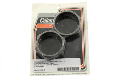 HARLEY Parkerized Intake Manifold Nut Set Fits 1930-1936 VL,   1937-1948 UL,   1936-1939 EL,   1932-