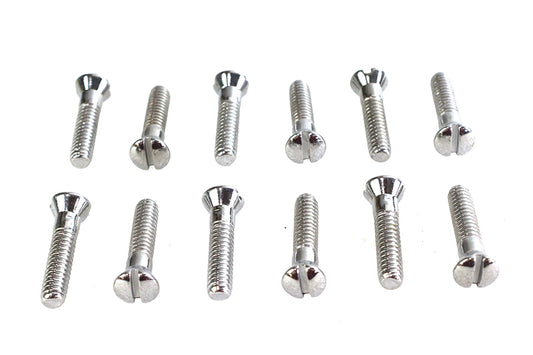 HARLEY Cam Cover Screw Kit Chrome Fits 1936-1940 EL,   1941-1969 FL,