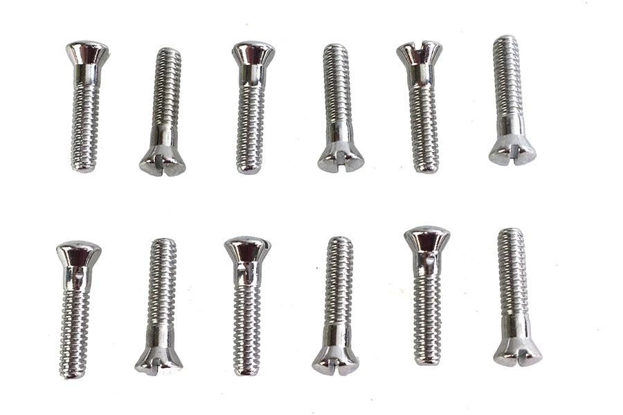 HARLEY Cam Cover Screw Kit Chrome Fits 1936-1940 EL,   1941-1969 FL,