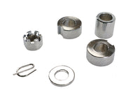 HARLEY Rear Axle Spacer Kit Chrome Fits 1987-UP FXST, Rear Fitment