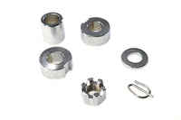 HARLEY Rear Axle Spacer Kit Chrome Fits 1987-UP FXST, Rear Fitment