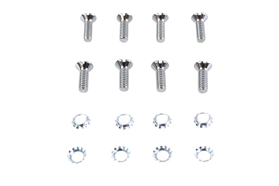 HARLEY Tappet Block Screw Kit Chrome Fits 0-  Special, application for using pre 1976 tappet blocks