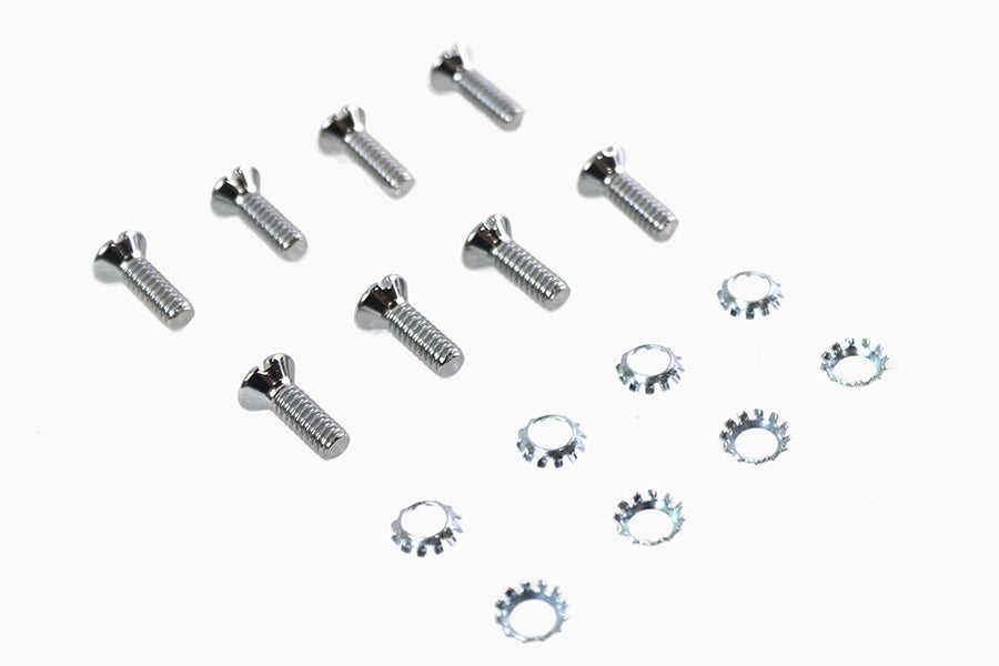 HARLEY Tappet Block Screw Kit Chrome Fits 0-  Special, application for using pre 1976 tappet blocks