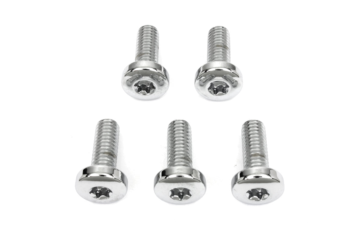 HARLEY Chrome Rear Brake Disc Bolts Fits 1997-2017 FXD,   1997-UP FXST,   1997-UP FLT,   1997-UP FLS