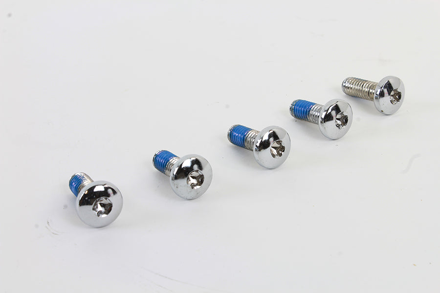 HARLEY Chrome Rear Brake Disc Bolts Fits 1992-2017 FXD,   1992-UP FXST,   1992-UP FLT,   1992-UP XL,