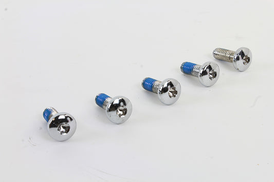 HARLEY Chrome Rear Brake Disc Bolts Fits 1992-2017 FXD,   1992-UP FXST,   1992-UP FLT,   1992-UP XL,