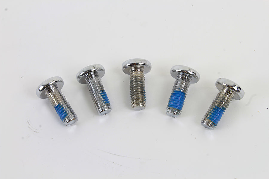 HARLEY Chrome Rear Brake Disc Bolts Fits 1992-2017 FXD,   1992-UP FXST,   1992-UP FLT,   1992-UP XL,