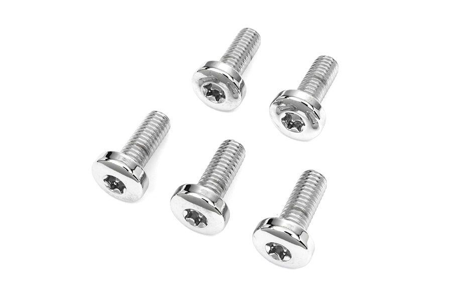HARLEY Chrome Rear Brake Disc Bolts Fits 1997-2017 FXD,   1997-UP FXST,   1997-UP FLT,   1997-UP FLS
