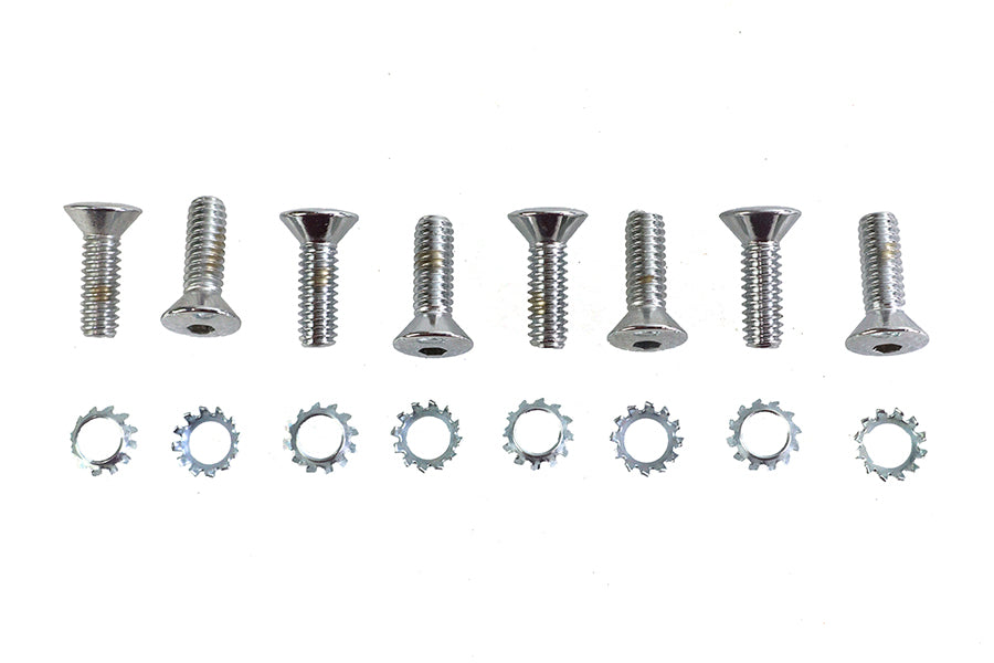 HARLEY Tappet Block Screw Kit Chrome Fits 0-  Special, application for using pre 1976 tappet blocks