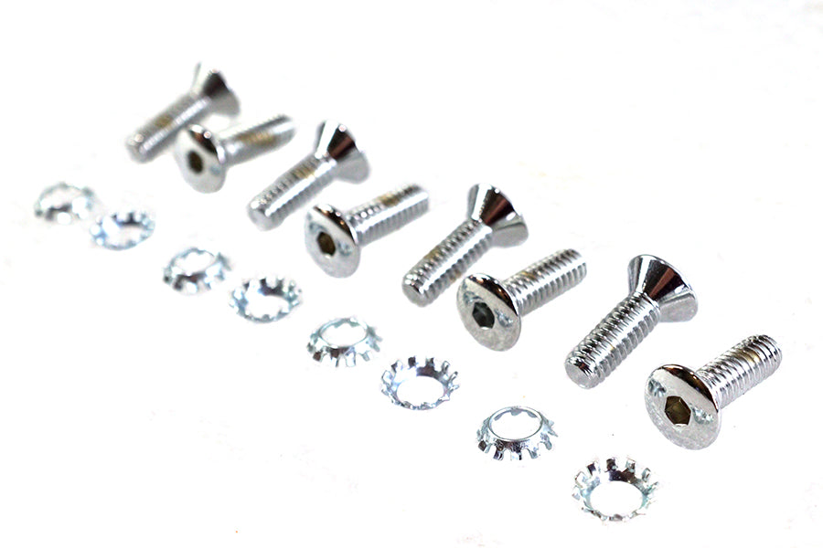HARLEY Tappet Block Screw Kit Chrome Fits 0-  Special, application for using pre 1976 tappet blocks