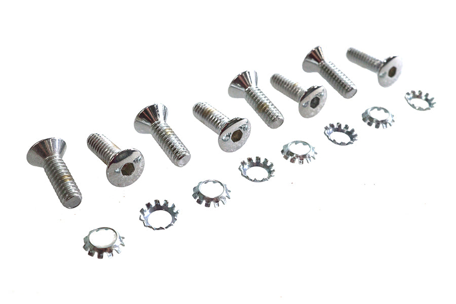 HARLEY Tappet Block Screw Kit Chrome Fits 0-  Special, application for using pre 1976 tappet blocks