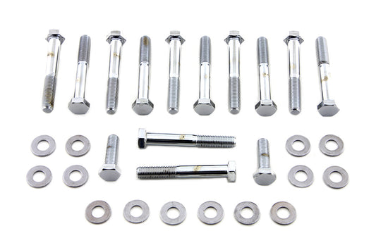 HARLEY Rocker Box Screw Kit Chrome Fits 1957-1976 XL,