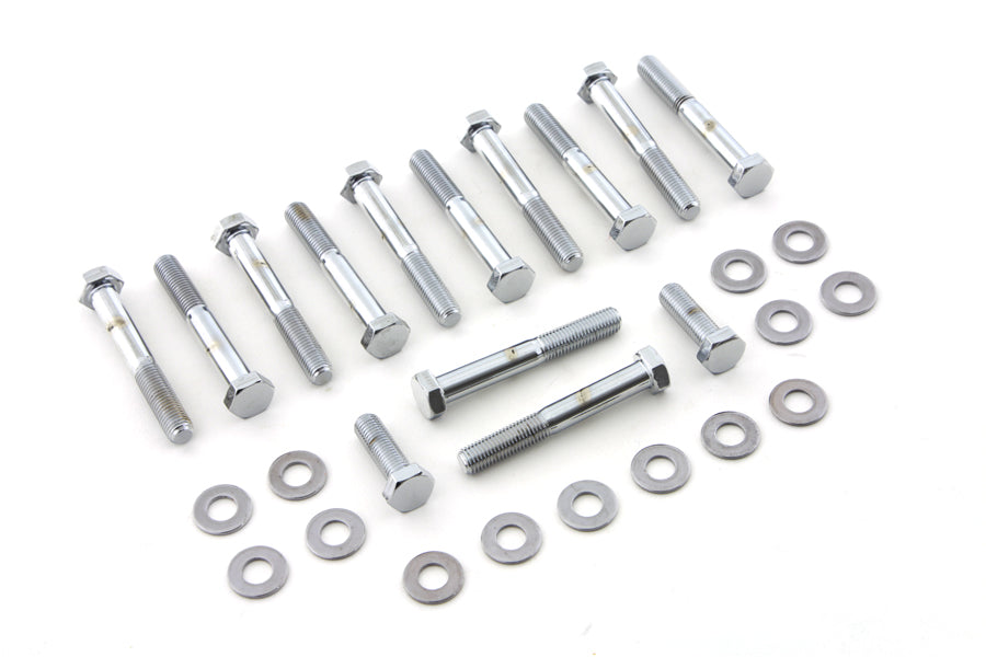 HARLEY Rocker Box Screw Kit Chrome Fits 1957-1976 XL,