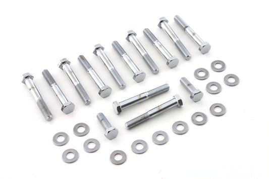 HARLEY Rocker Box Screw Kit Chrome Fits 1957-1976 XL,
