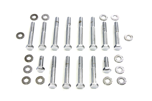 HARLEY Rocker Box Screw Kit Chrome Fits 1977-1985 XL,