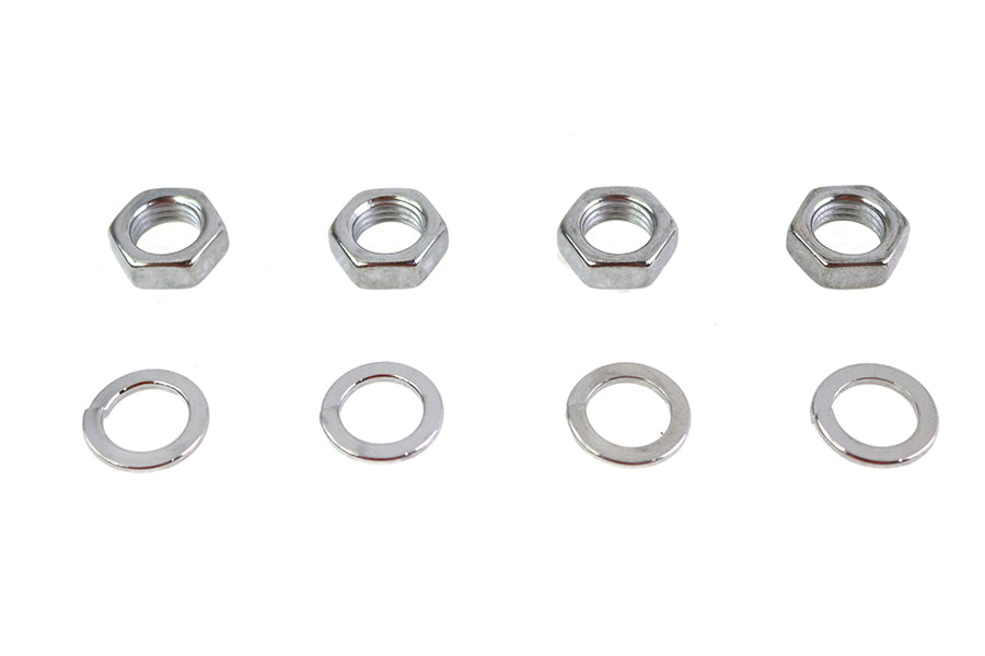 HARLEY Rocker Arm Shaft Chrome End Nut Kit Fits 1936-1940 EL,   1941-1947 FL,