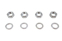 HARLEY Rocker Arm Shaft Chrome End Nut Kit Fits 1936-1940 EL,   1941-1947 FL,