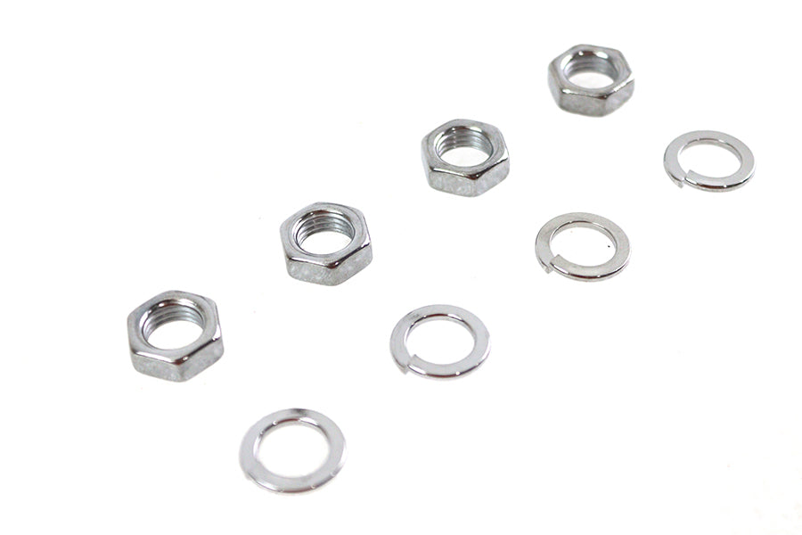 HARLEY Rocker Arm Shaft Chrome End Nut Kit Fits 1936-1940 EL,   1941-1947 FL,