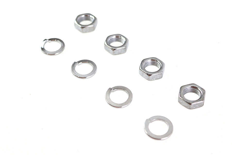 HARLEY Rocker Arm Shaft Chrome End Nut Kit Fits 1936-1940 EL,   1941-1947 FL,