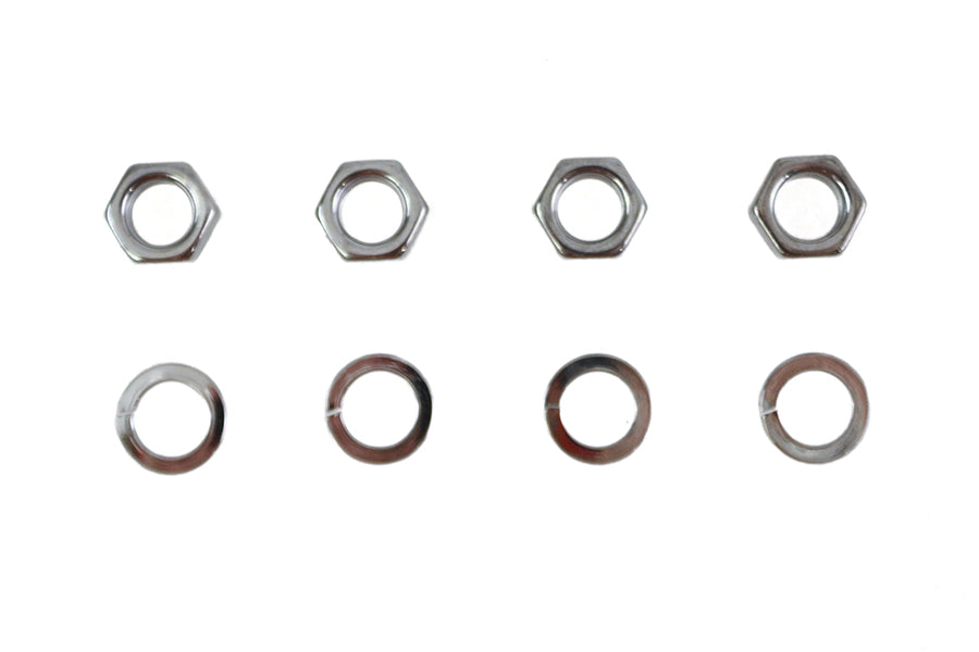 HARLEY Rocker Arm Shaft Chrome End Nut Kit Fits 1936-1940 EL,   1941-1947 FL,