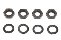 HARLEY Rocker Arm Shaft Parkerized End Nut Kit Fits 1936-1940 EL,   1941-1947 FL,