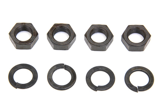 HARLEY Rocker Arm Shaft Parkerized End Nut Kit Fits 1936-1940 EL,   1941-1947 FL,