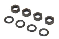 HARLEY Rocker Arm Shaft Parkerized End Nut Kit Fits 1936-1940 EL,   1941-1947 FL,