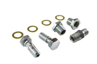 HARLEY Oil Line Fitting Kit Chrome Fits 1936-1940 EL,   1941-1941 FL,