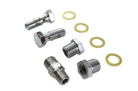 HARLEY Oil Line Fitting Kit Chrome Fits 1936-1940 EL,   1941-1941 FL,