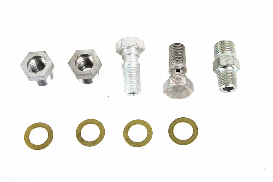 HARLEY Oil Line Fitting Kit Cadmium Fits 1936-1940 EL,   1941-1941 FL,