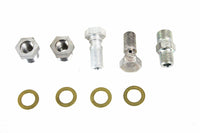 HARLEY Oil Line Fitting Kit Cadmium Fits 1936-1940 EL,   1941-1941 FL,