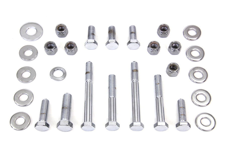 HARLEY Upper and Lower Chrome Engine Bolts Fits 1984-1999 FXST,   1986-1999 FLST,