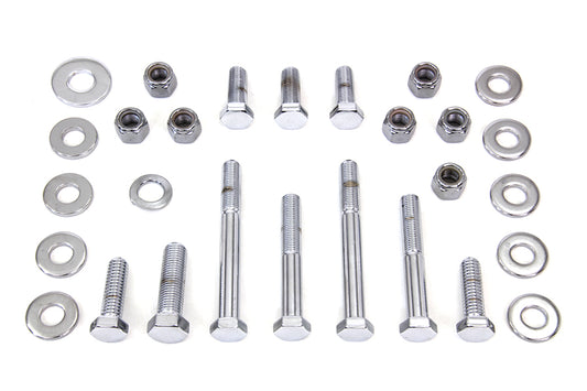 HARLEY Upper and Lower Chrome Engine Bolts Fits 1984-1999 FXST,   1986-1999 FLST,
