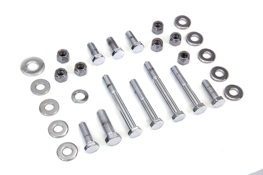 HARLEY Upper and Lower Chrome Engine Bolts Fits 1984-1999 FXST,   1986-1999 FLST,