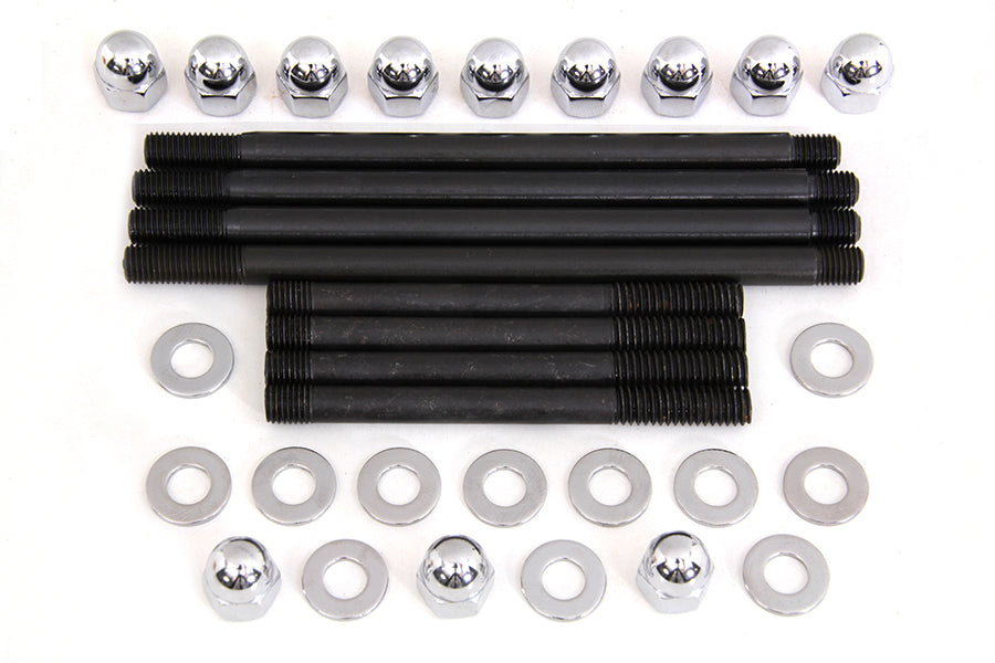HARLEY Chrome Engine Case Acorn Bolt Kit Fits 1996-1999 FXST,   1996-1999 FLST,   1996-1999 FLT,   1
