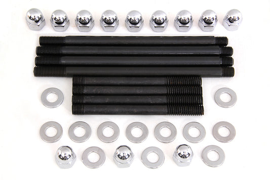 HARLEY Chrome Engine Case Acorn Bolt Kit Fits 1996-1999 FXST,   1996-1999 FLST,   1996-1999 FLT,   1