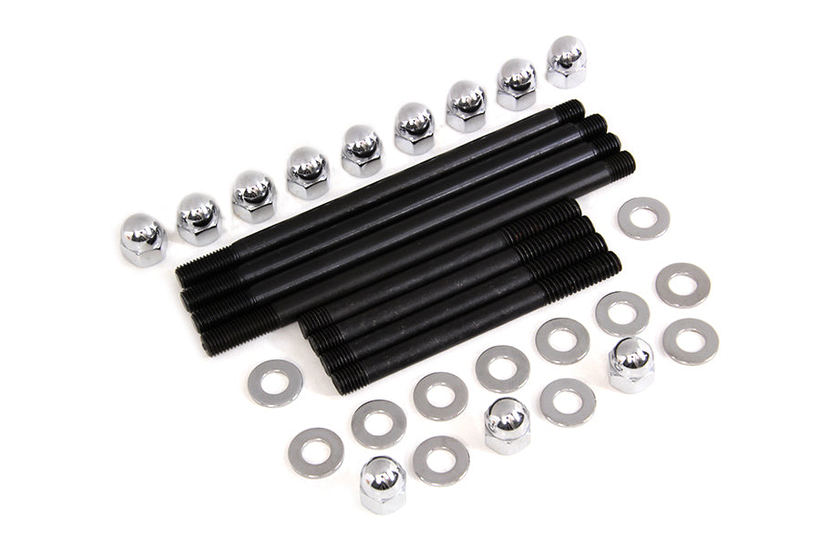 HARLEY Chrome Engine Case Acorn Bolt Kit Fits 1996-1999 FXST,   1996-1999 FLST,   1996-1999 FLT,   1