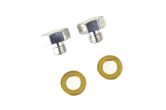 HARLEY Cadmium Fork Slider Drain Screws Fits 1952-1956 K,   1957-1972 XL,   1971-1972 FX,