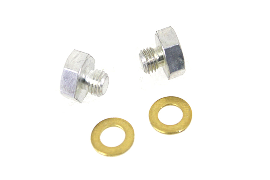 HARLEY Cadmium Fork Slider Drain Screws Fits 1952-1956 K,   1957-1972 XL,   1971-1972 FX,