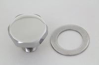 HARLEY Fork Top Tube Plug Flat Chrome Fits 1986-UP FLST,   1984-UP FXST,   1980-1986 FXWG,   1977-19