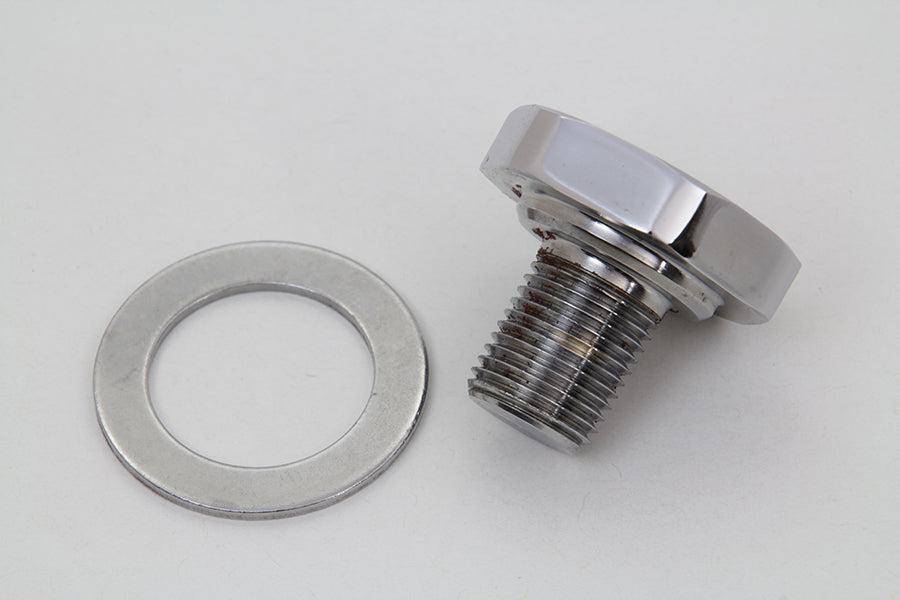HARLEY Fork Top Tube Plug Flat Chrome Fits 1986-UP FLST,   1984-UP FXST,   1980-1986 FXWG,   1977-19