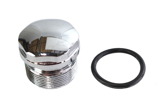 HARLEY Chrome 39mm Fork Tube Plug Dome Top Fits 1988-UP XL,   1988-1994 FXR,   1991-2017 FXD,