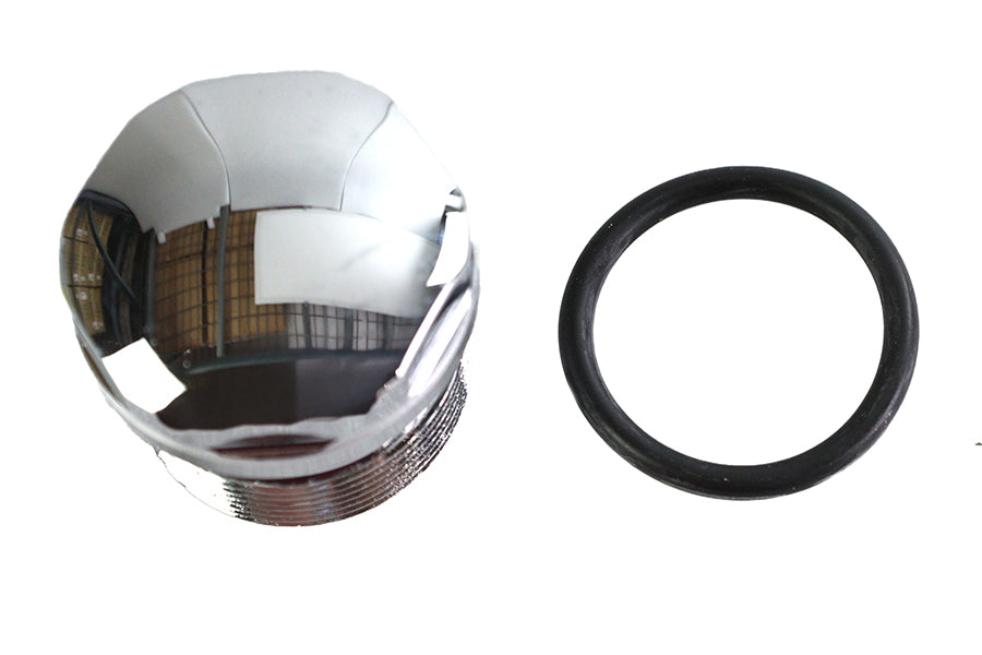 HARLEY Chrome 39mm Fork Tube Plug Dome Top Fits 1988-UP XL,   1988-1994 FXR,   1991-2017 FXD,