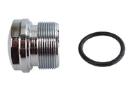 HARLEY Chrome 39mm Fork Tube Plug Dome Top Fits 1988-UP XL,   1988-1994 FXR,   1991-2017 FXD,