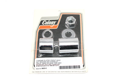 HARLEY Front Axle Spacer Kit Smooth Style Chrome Fits 1996-1999 FLSTF,