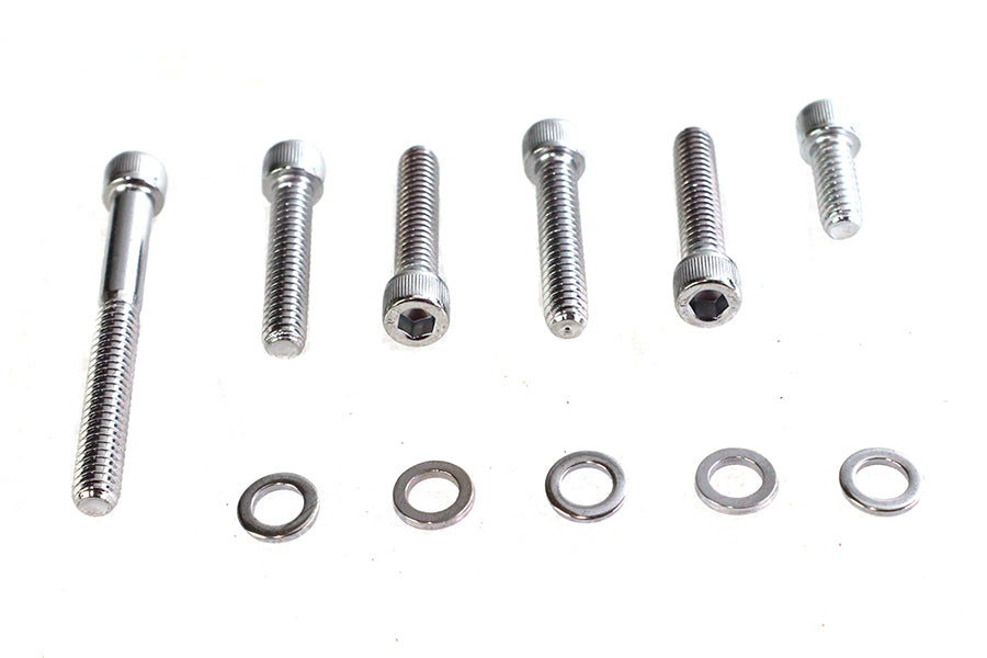 HARLEY Transmission Shifter Cover Mount Kit Chrome Fits 1998-2006 FLT,   1998-2006 FXST,   1998-2006