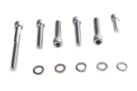HARLEY Transmission Shifter Cover Mount Kit Chrome Fits 1998-2006 FLT,   1998-2006 FXST,   1998-2006